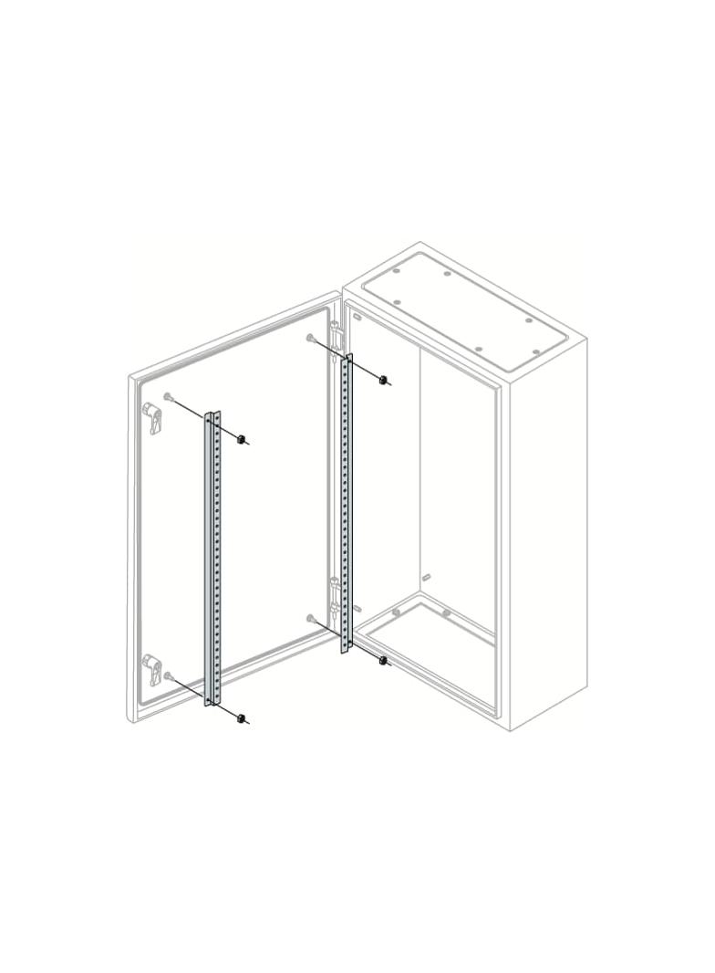 TS6009 Uchwyt montażowy na drzwi do SR2 H=600mm (2szt.)