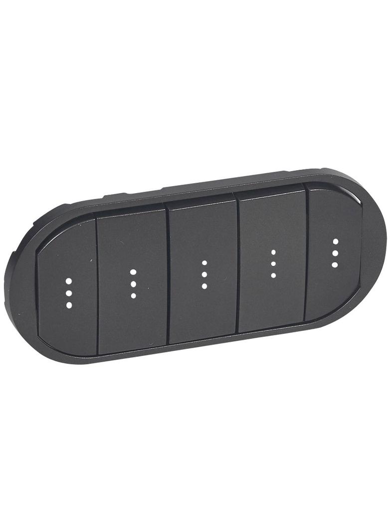 CELIANE - Klawisz Pięciokrotny Ze Wskaźnikiem/Podświetleniem LED Grafitowy, Legrand