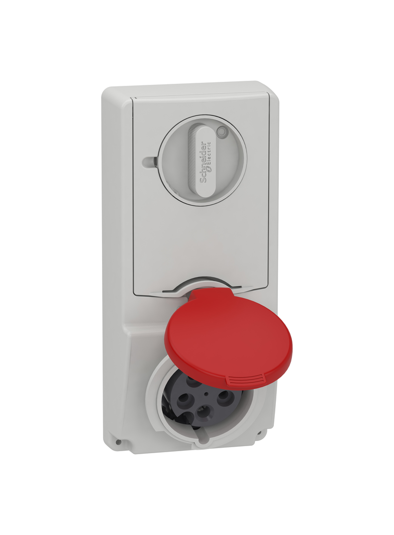 Gniazdo Pratika 380/415V, 16A, 3P+N+Z, IP44