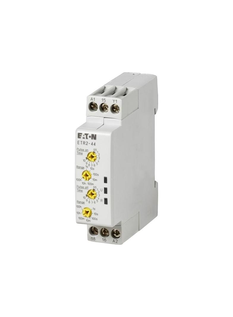 ETR2-44 Przekaźnik czasowy 1P 3A 0,05sek-100h 24-240V AC/DC migotanie 2 czasy ,(ZAŁ-/WYŁ-czas zmienn