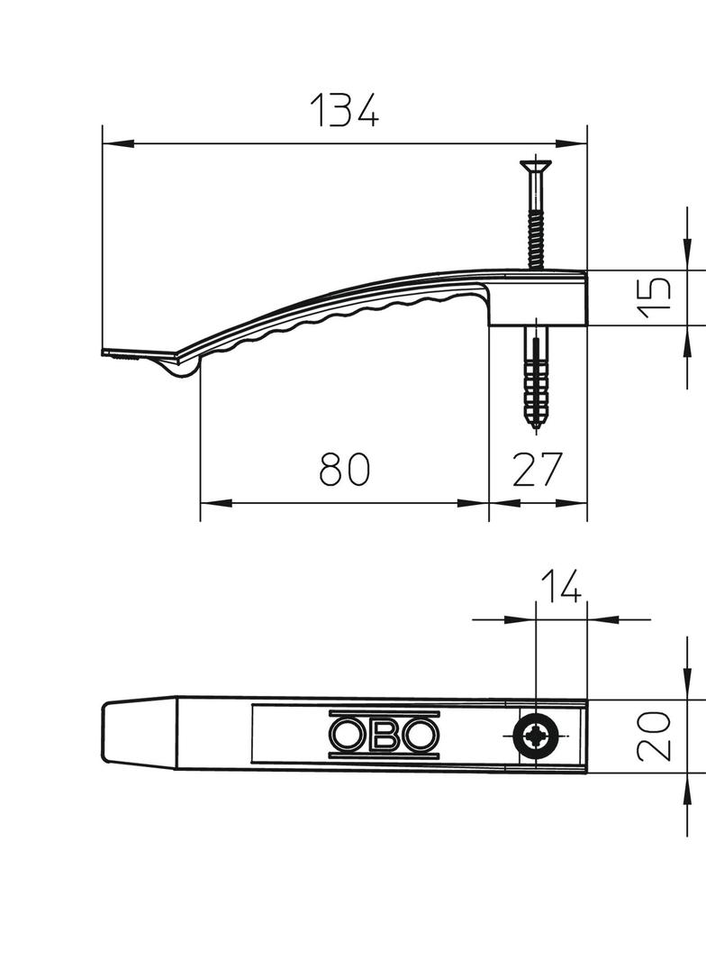 2032/SD, KLAMRY KABLOWE 2032+KOŁEK OGNI