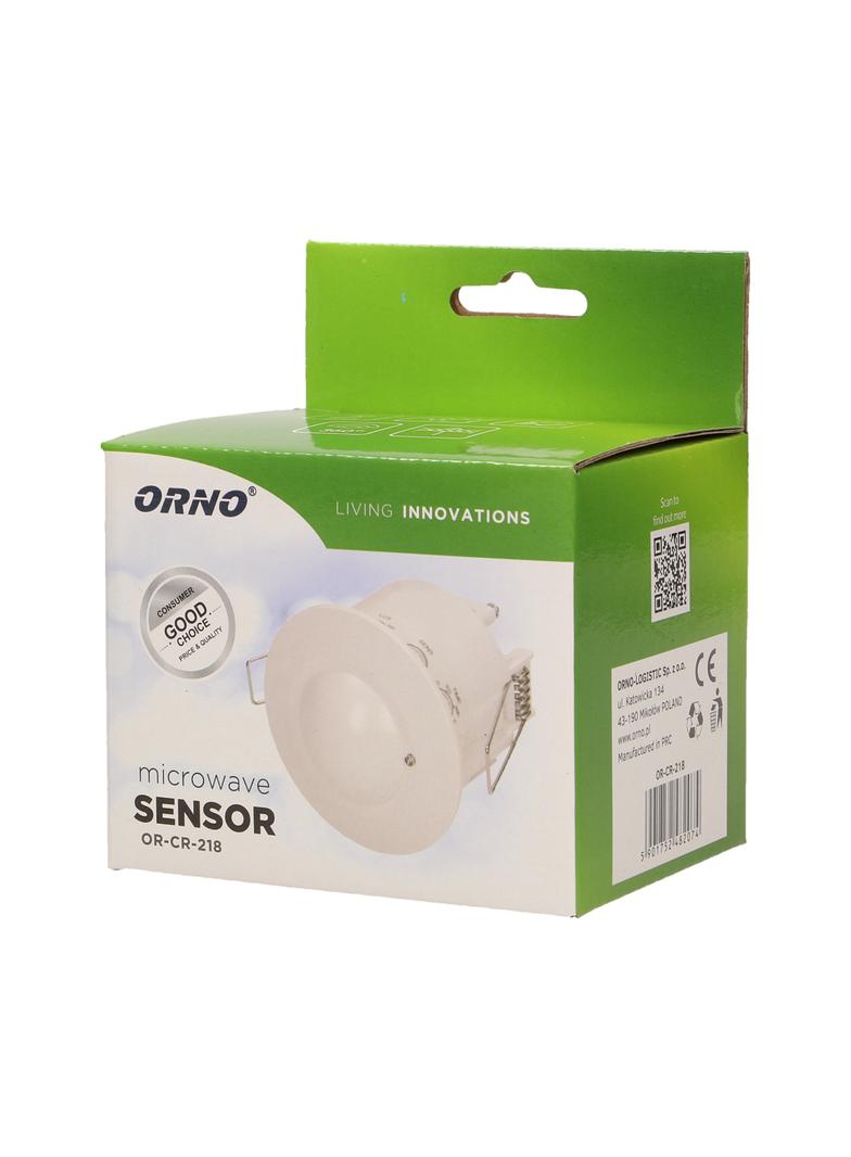 Mikrofalowy czujnik ruchu do sufitów podwieszanych, IP20, 1200W OR-CR-218 ORNO