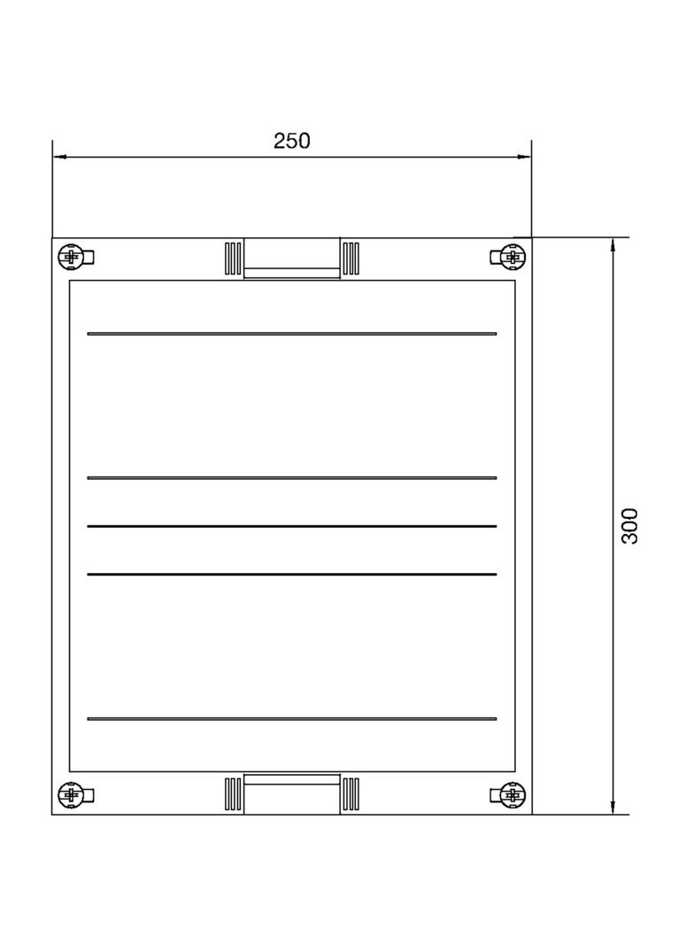 univers N Blok pusty 300x250mm UD21F1 HAGER
