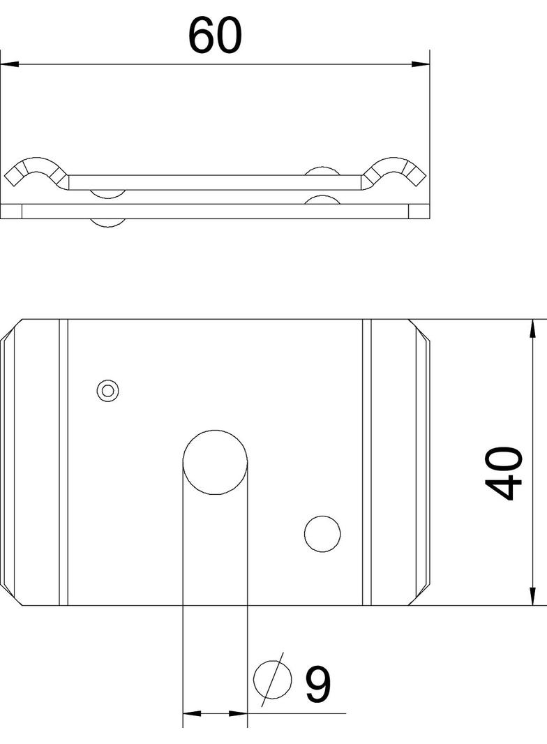 GMA/M8, UCHWYT ŚRODKOWY 60X40