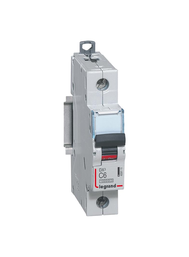 Wyłącznik Nadprądowy S 311 1P C6A 10000A DX3 409111 LEGRAND