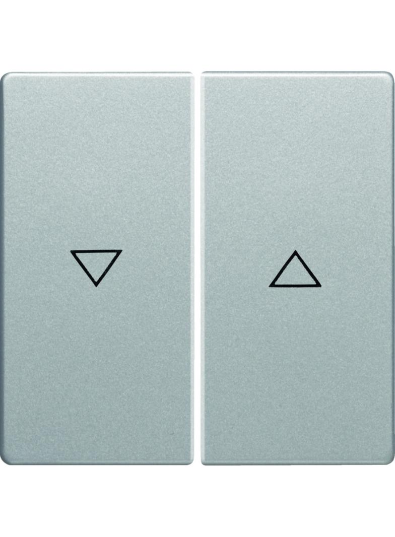 BERKER Q.x Klawisze z nadrukowany symbol strzałka do łącznika 2-klawiszowego aluminium aksamit lakie