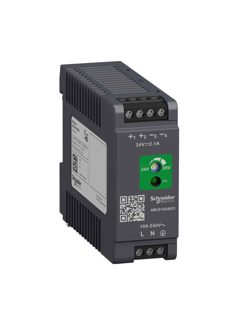Phaseo regulowany zasilacz impulsowy 100-240 V AC 24V 2,1 A 1 fazowy Optimized ABLS1A24021 Schneider