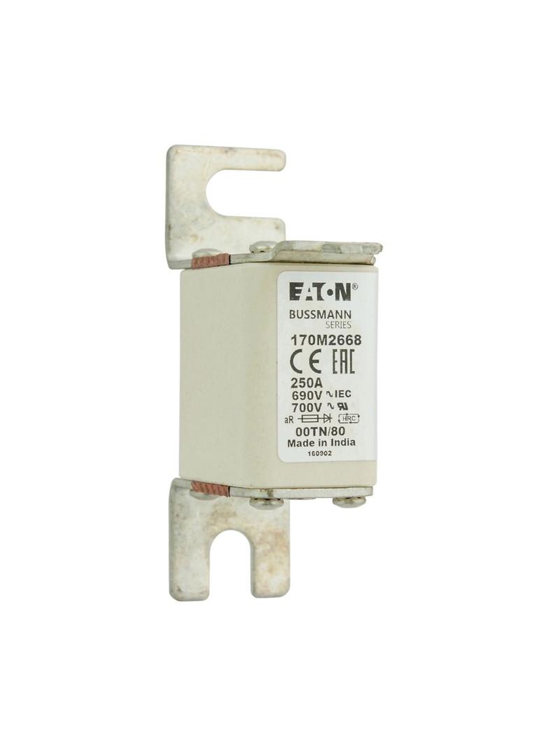 250A 690V aR 00TN/80 TYPE T IND. FUSE Wkładka szybka 250A AC 690V DIN 00 aR DIN IEC nieizol 170M2668