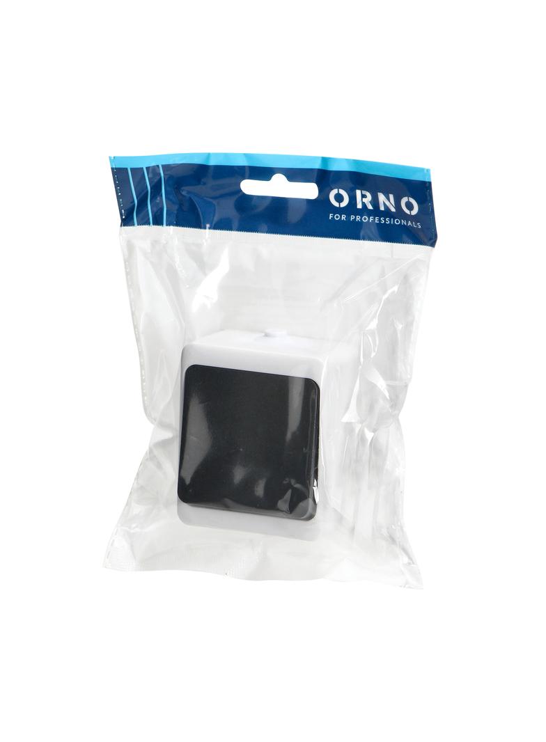 Przycisk dzwonek AQUATIC MINI IP54, 10A, 230V AC, biało-czarny OR-OE-7304/WB ORNO