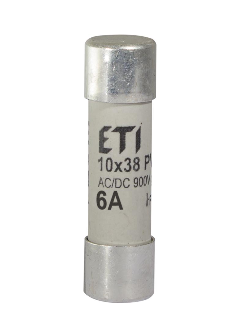 Wkładka topikowa cylindryczna PV gR 900V CH10x38 gR 6A 900V AC DC 002625029 ETI