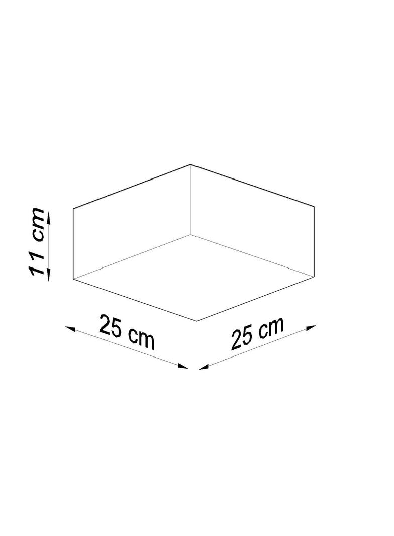 Sollux Plafon HORUS 25 szary SL.0143