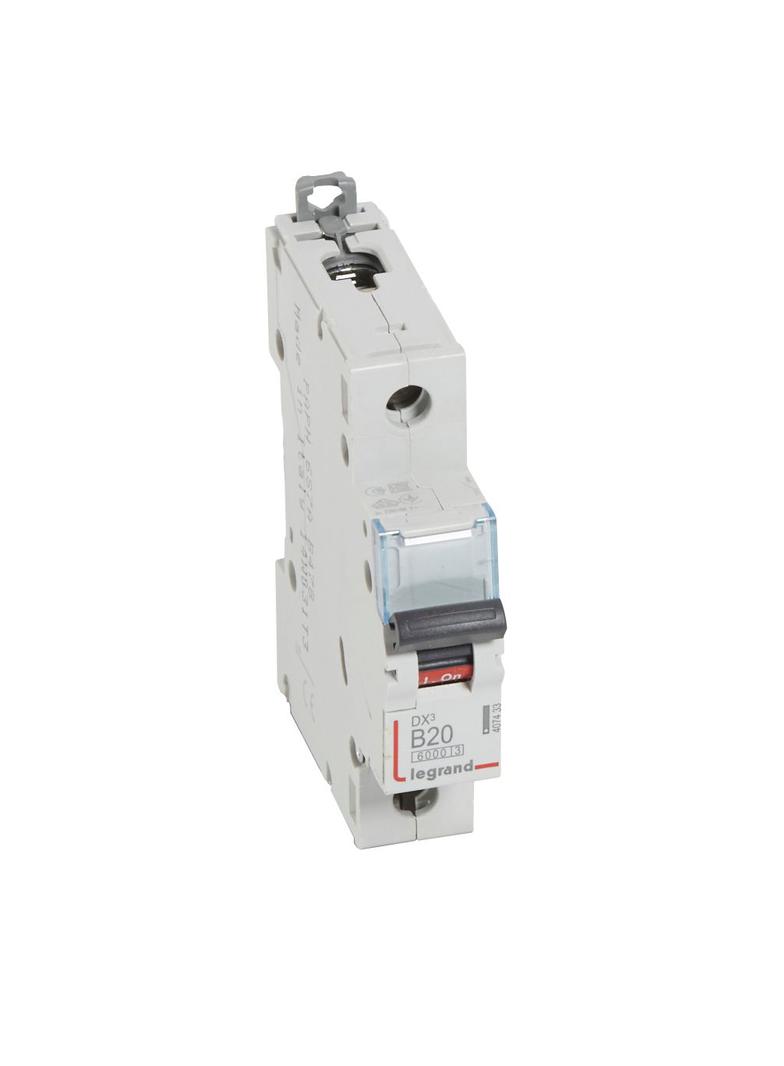 WYŁĄCZNIK NADPRĄDOWY S 301 1P B 20A 6000A SERII DX3, Legrand