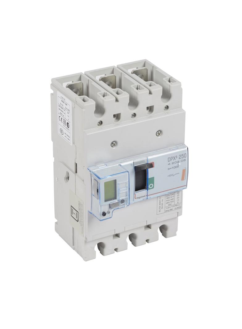 Wyłącznik DPX3 250 El Sg 3P 100A 25Ka 420505 LEGRAND