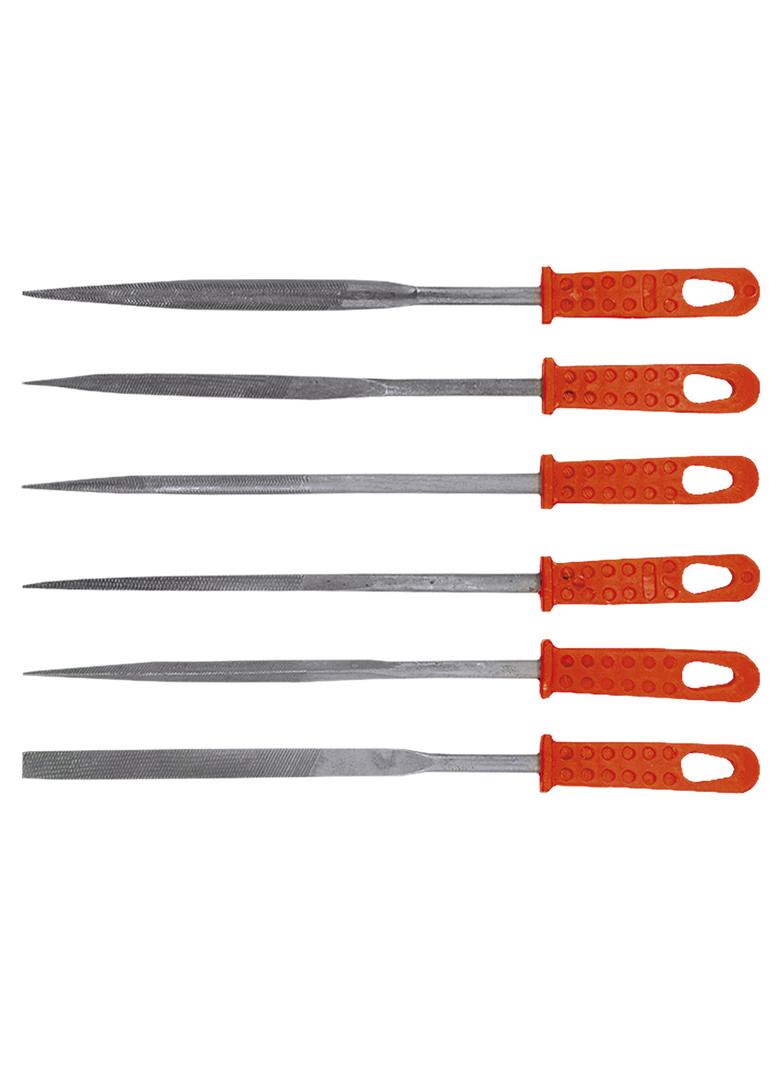 Pilniki iglaki do metalu, zestaw 6 szt.