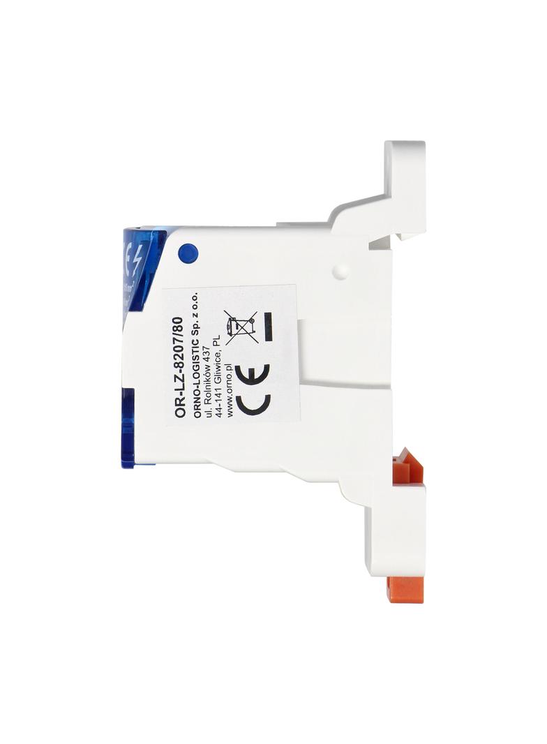 Blok rozdzielczy 80A zacisk wejściowy 16mm2 zaciski wyjściowe 4x6mm2 2x16mm2,wygodne mocowanie na