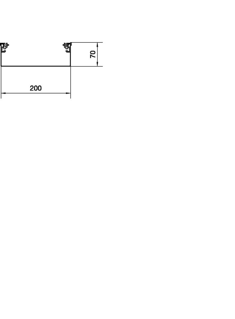 tehalit.AK Podstawa kanału napodł 1-str skos pokrywy 200x70mm stal AKU2000701 HAGER