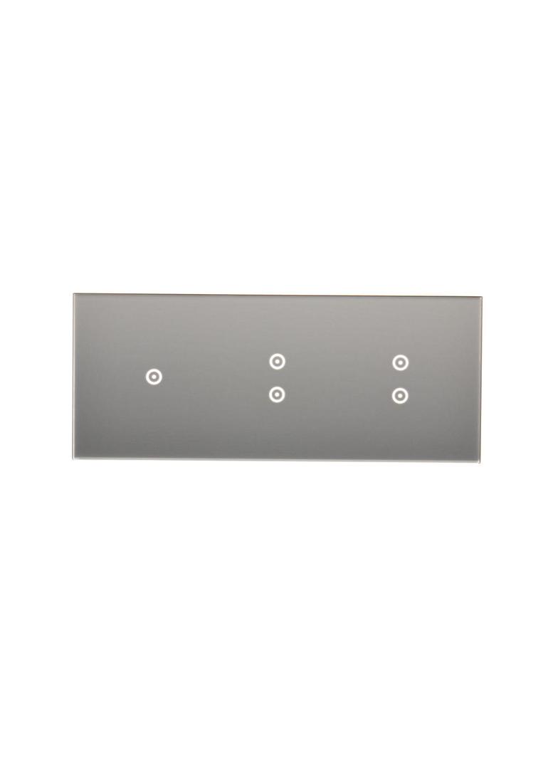 Simon 54 Touch Panel dotykowy S54 Touch 3 moduły 1 pole dotykowe + 2 pole dotykowe pionowe + 2 pola dotykowe pionowe srebrna mgła DSTR3133/71 KONTAKT