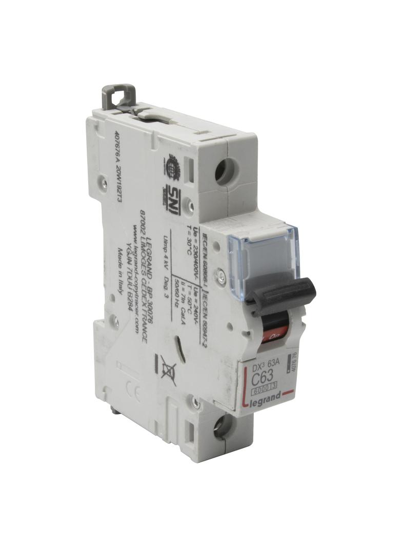 Wyłącznik Nadprądowy S 301 1P C63A 6kA DX3 407676 LEGRAND