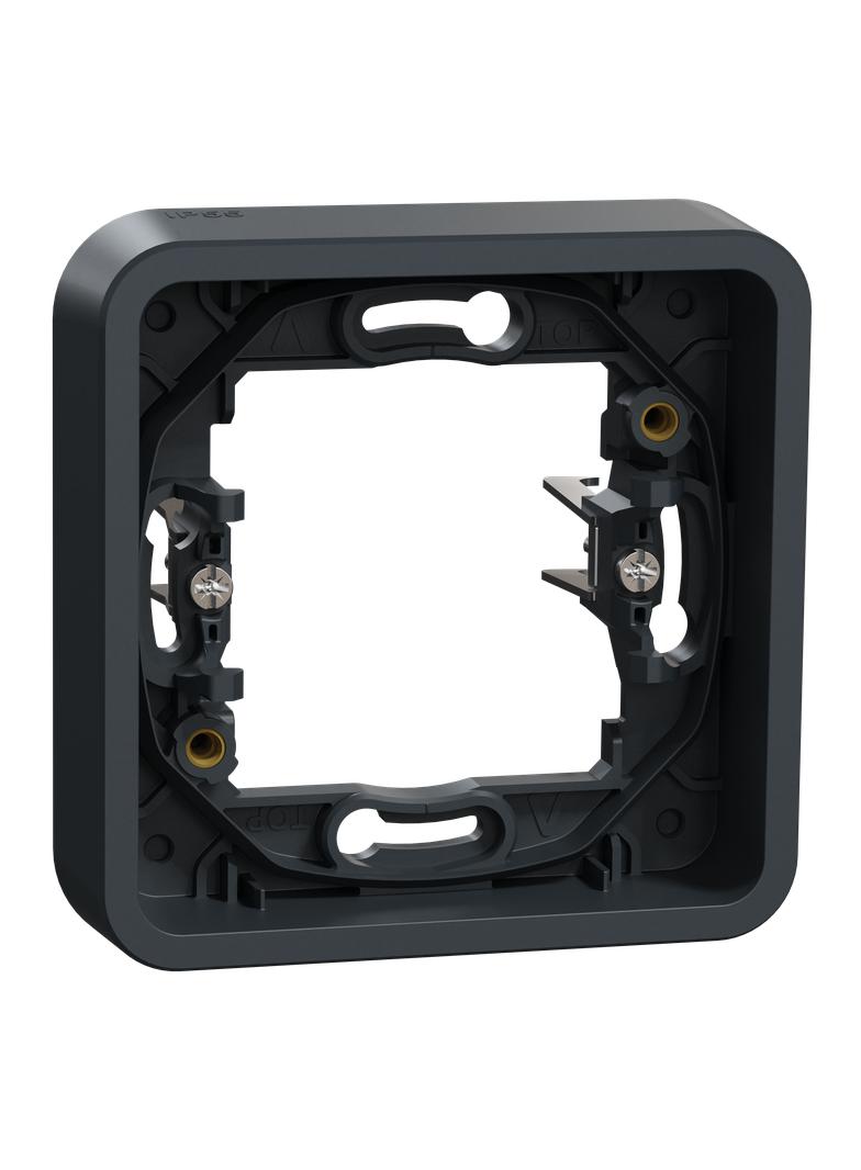 Mureva, podstawapodtynkowa pojedyncza z pazurkami, antracyt