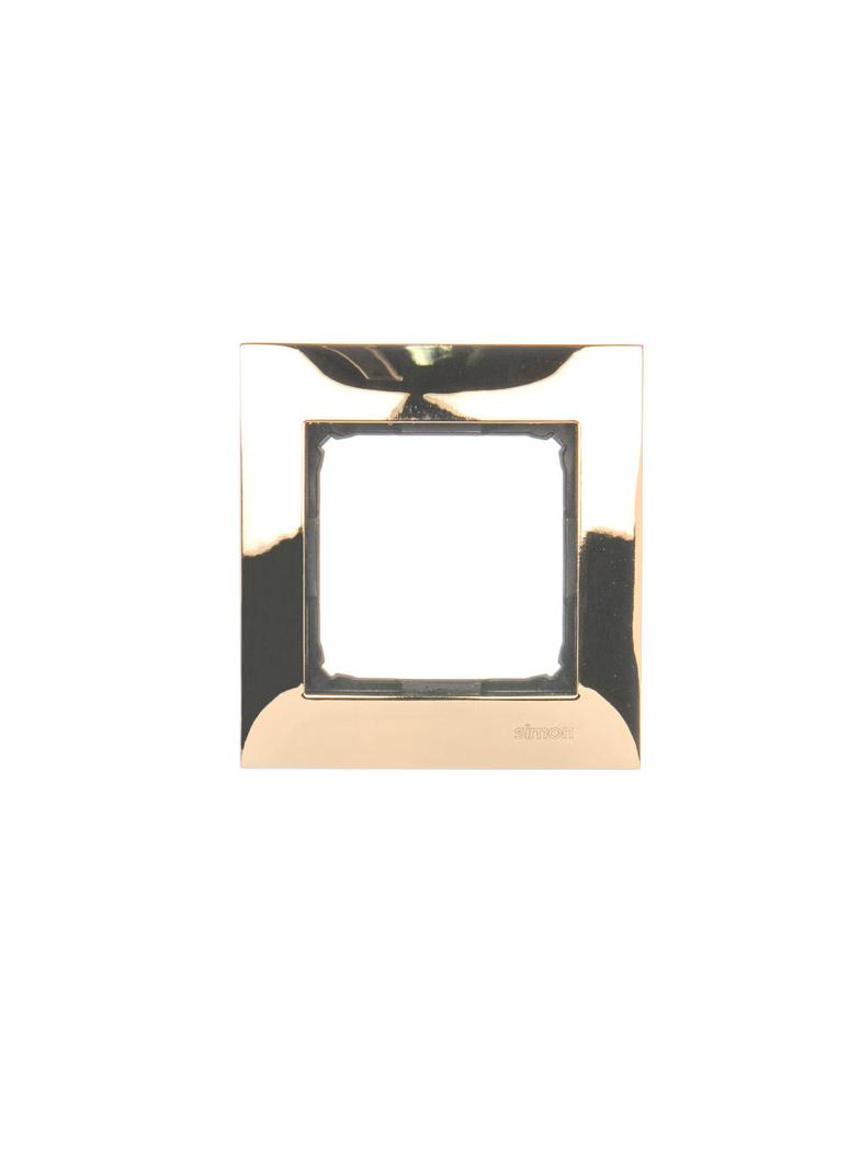 Simon 54 Premium Ramka 1-krotna PREMIUM IP20 / IP44 złoto DR1/66 KONTAKT