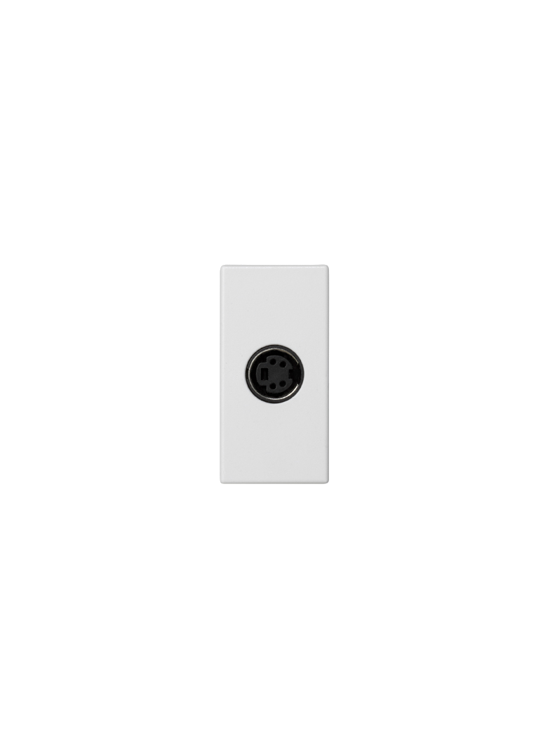 Simon Connect Płytka K45/2 gniazda S-Video 225x45mm + wkład zaciski śrubowe czysta biel K103B/9 KONTAKT