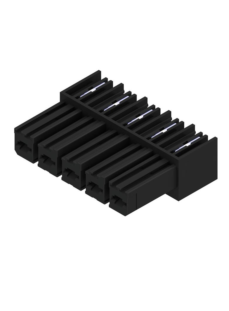 BVL 7.62HP/05/90 3.5SN BK BX Wtyk PCB (złącze wiązki), 7.62 mm, Liczba biegunów: 5, kąt odejścia: 90° /50szt./ 1928310000 WEIDMÜLLER