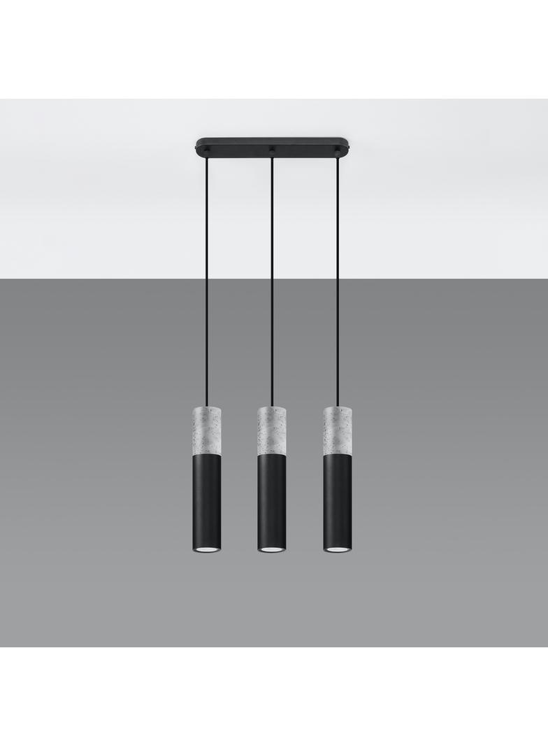Lampa wisząca BORGIO 3L czarny