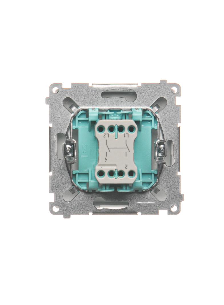 Simon Basic Łącznik dwubiegunowy 10A 250V szybkozłączka biały BMW2.01/11 KONTAKT