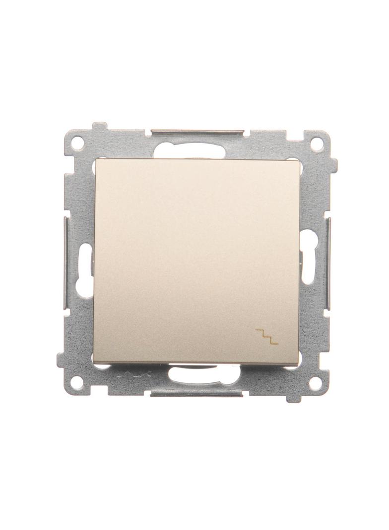 Simon 54 Łącznik schodowy 16A 250V zaciski śrubowe złoty mat DW6A.01/44 KONTAKT