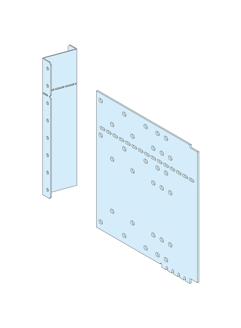 Rozdzielnice PrismaSet, przegroda pionowa Formy 3 do połączenia tylnego 5_6 modułów
