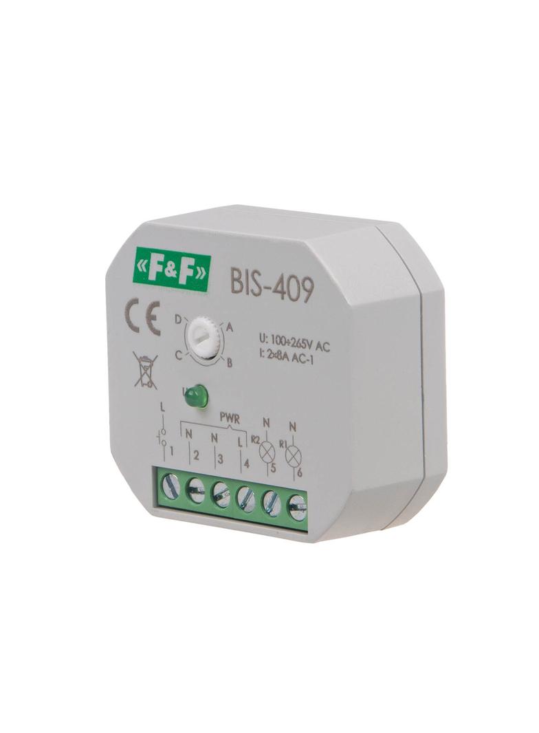 Przekaźnik bistabilny 4 funkcyjny podtynkowy dwa obwody sterowania BIS-409 F&F