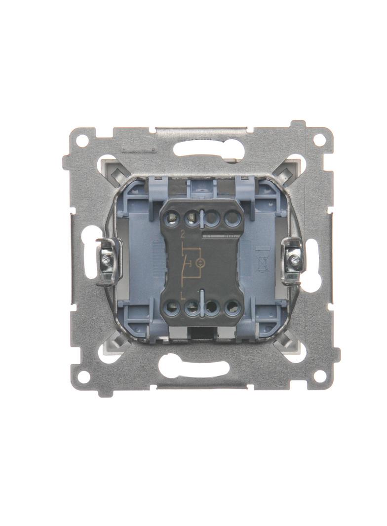 Simon 54 Przycisk „światło” z podświetleniem LED 16A z. śrub. złoty mat