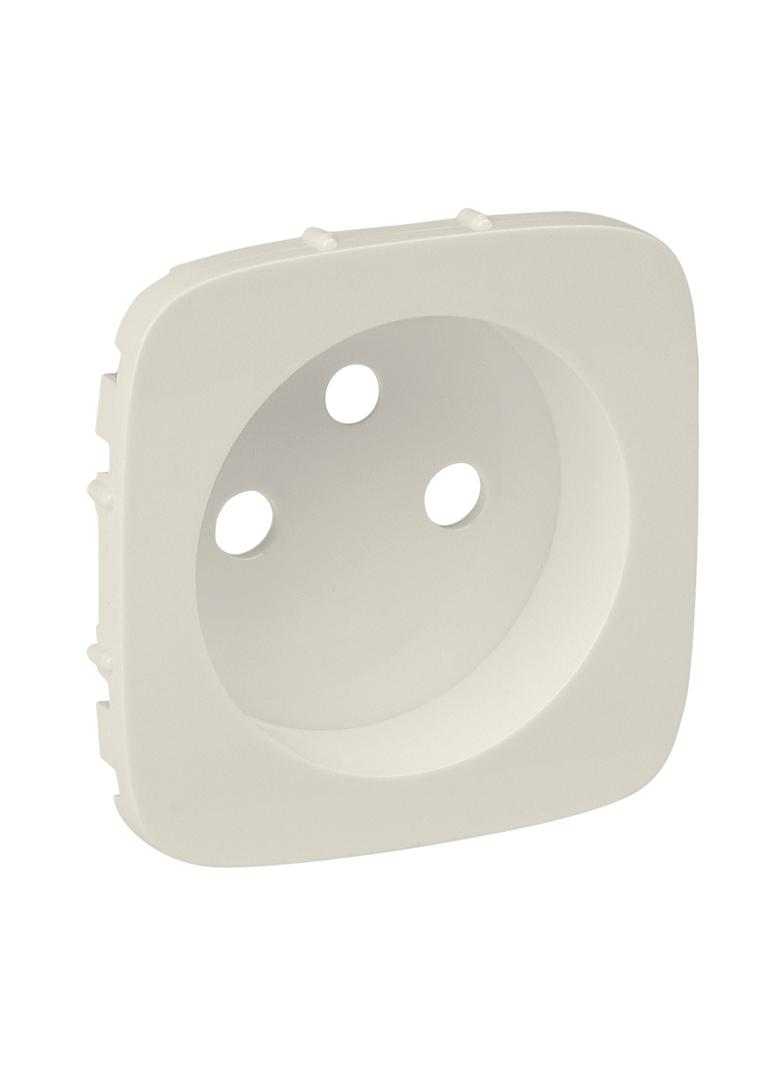 VALENA ALLURE - PLAKIETKA KREMOWA GNIAZDA 2P+Z, Legrand