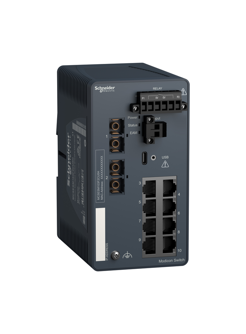 Modicon Switch Zarządzalny 8TX/2FX-MM H