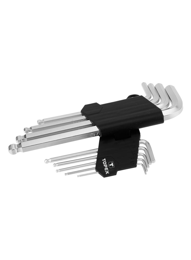 Klucze sześciokątne 1.5-10 mm, zestaw 9 szt.