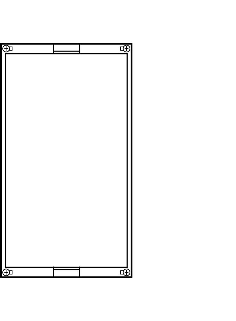 univers N Blok pusty 450x250mm UD31F1 HAGER