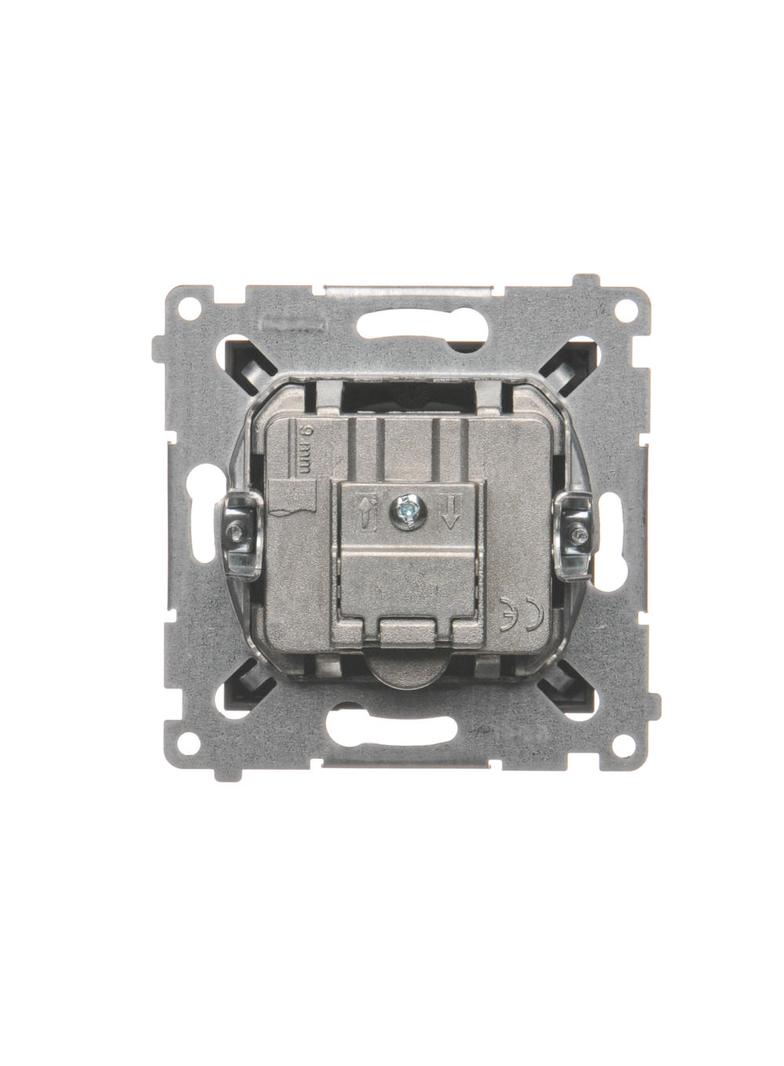 Simon 54 Gniazdo antenowe R-TV-SAT przelotowe brąz mat DASP.01/46 KONTAKT