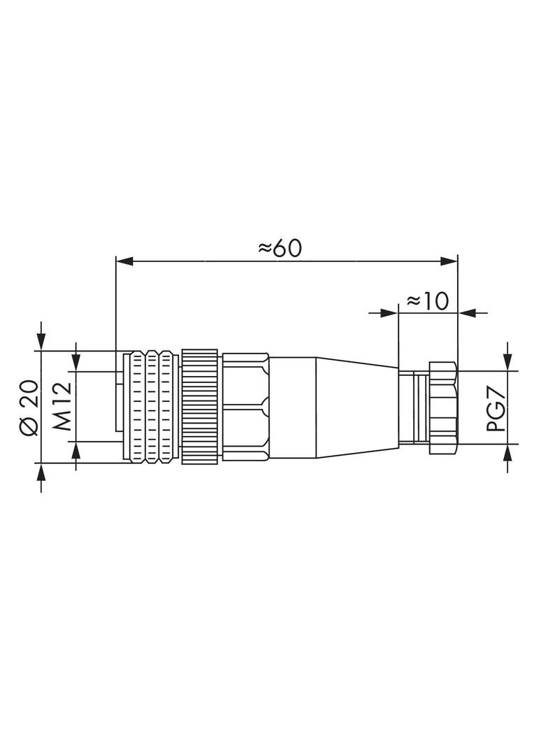 gniazdo proste M12 CAN