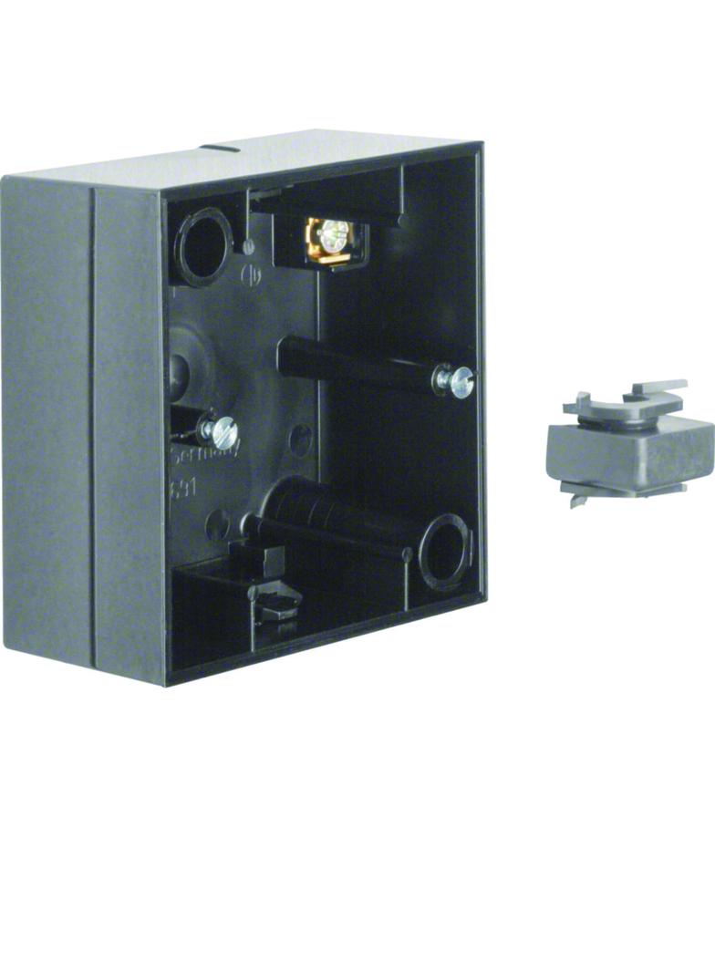 BERKER S.1 Puszka natynkowa pojedyncza kremowy połysk 10418982 10418935 HAGER