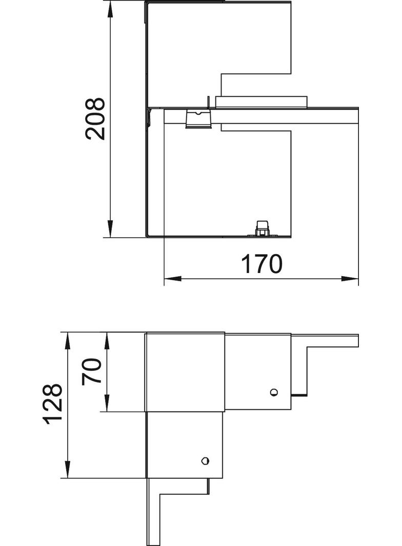 GS-AI70210RW, NAROŻE WEWN. 70X210 CZ.B.