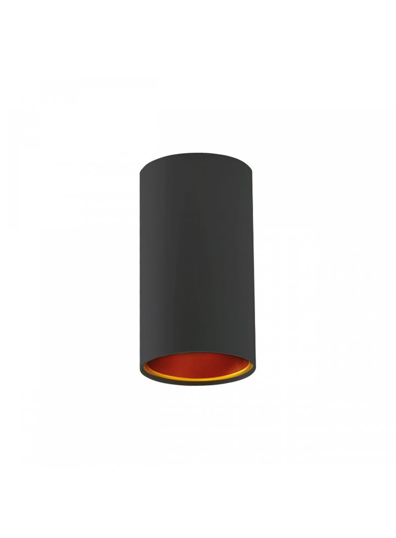 CHLOE GU10 IP20 tuba czarna złota oczko nieregulowane