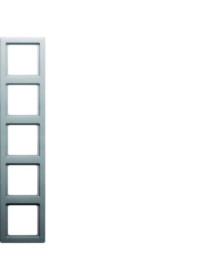 BERKER Q.1 Ramka pięciokrotna aluminium aksamit lakierowana 10156084 HAGER