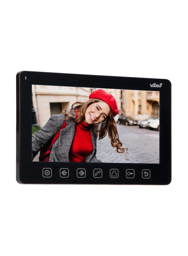 Zestaw wideodomofonowy bezsłuchawkowy kolor LCD 7" menu OSD sterowanie bramą czarny NOVEO OR-VID-EX-