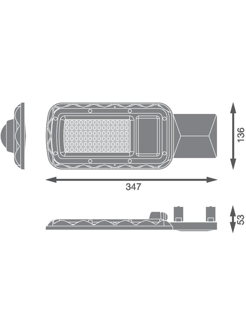 Oprawa uliczna URBAN LITE M 50W 865 IP65 GY