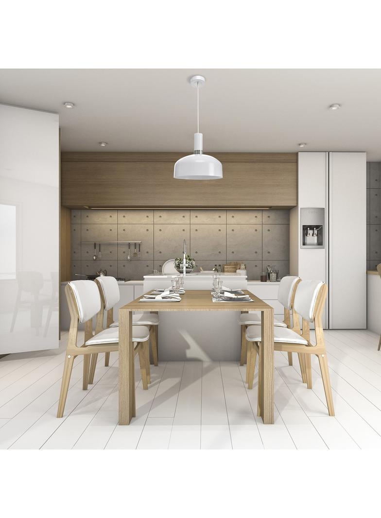 MILAGRO Lampa wisząca MALMO WHITE/CHROME 1xE27