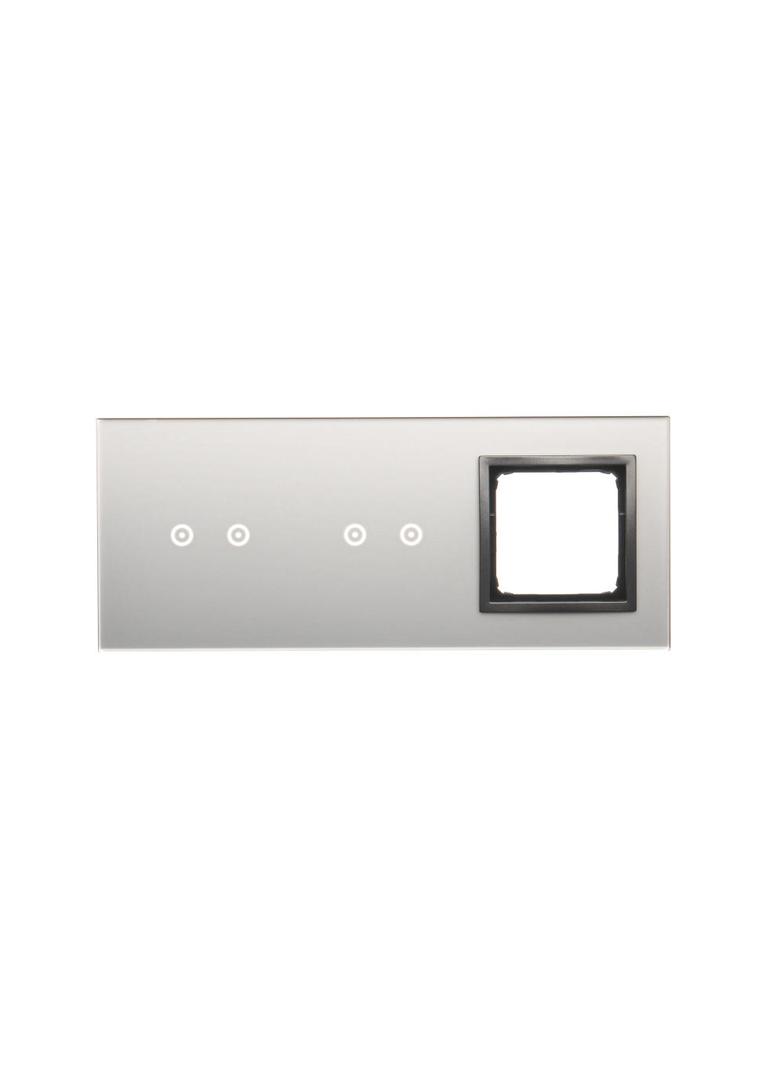Simon 54 Touch Panel dotykowy S54 Touch 3 moduły 2 pola dotykowe poziome + 2 pola dotykowe poziome + 1 otwór na osprzęt S54 burzowa chmura DSTR3220/72 KONTAKT