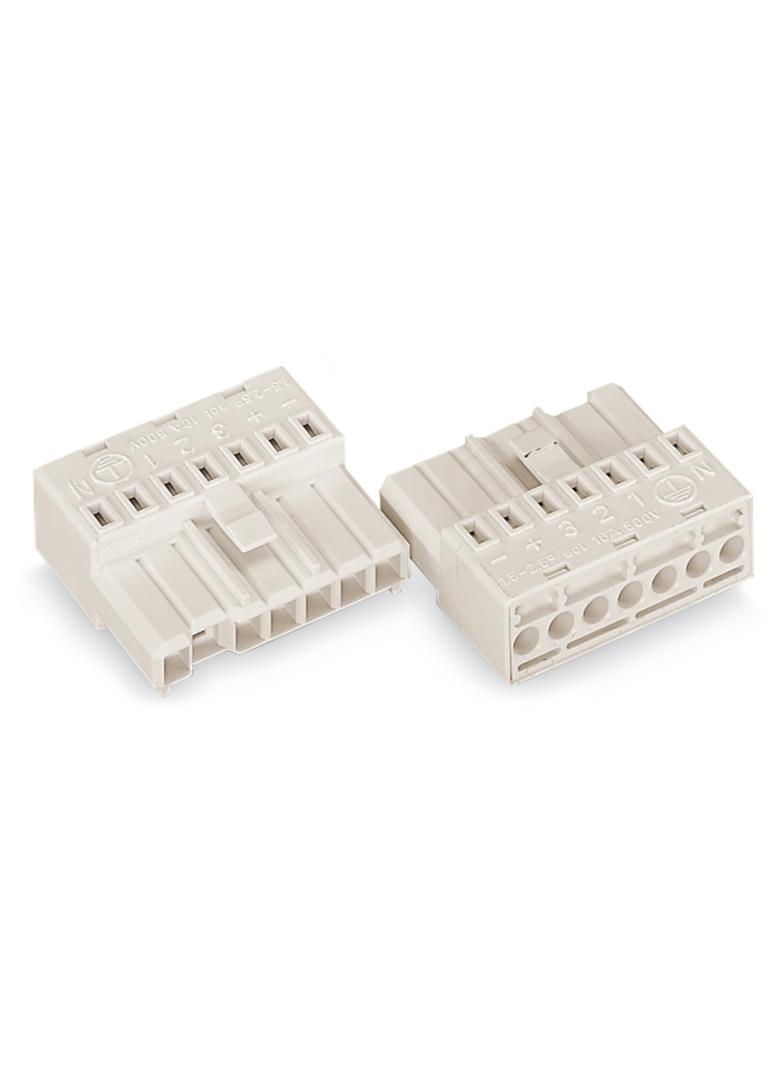 gniazdo 7-biegunowe białe