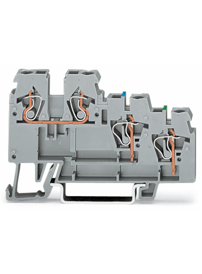 3-przewodowa złączka do elementów w. szara