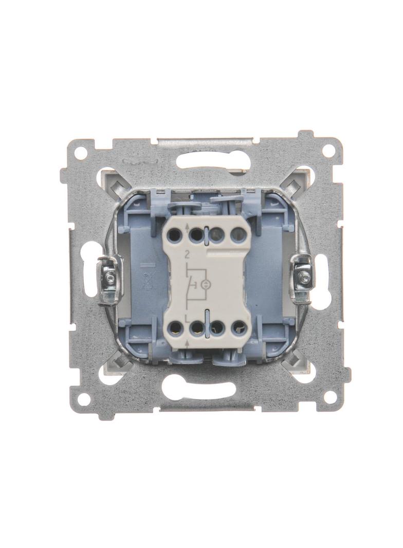 Simon 54 Przycisk „światło” z podświetleniem LED 10A 250V szybkozłączka złoty mat DS1L.01/44 KONTAKT