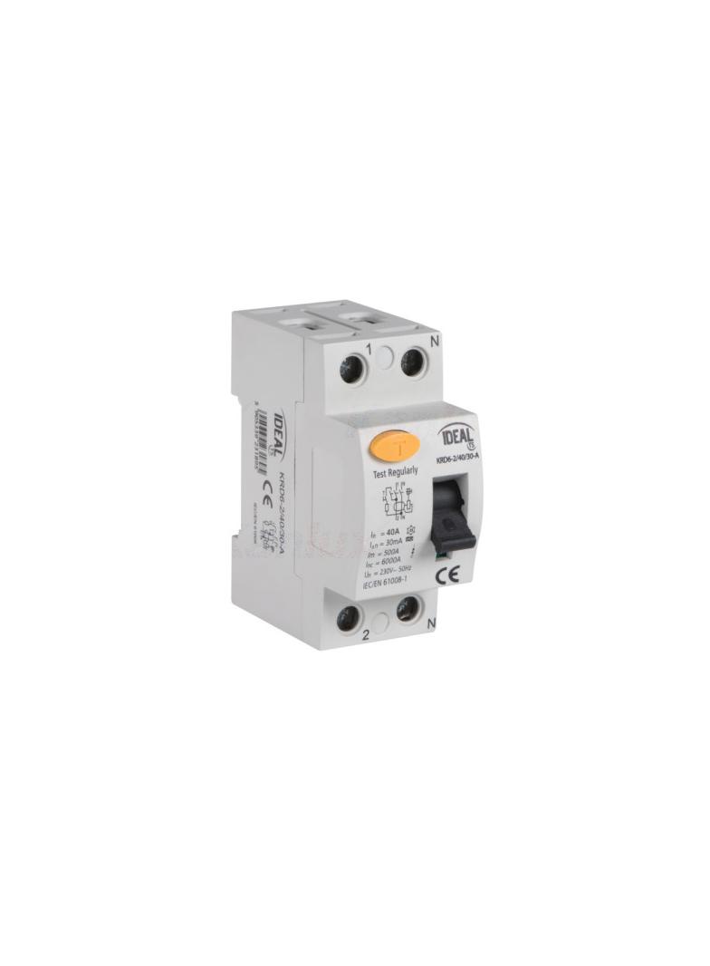 Wyłącznik różnicowo-prądowy KRD6-2/40/30-A